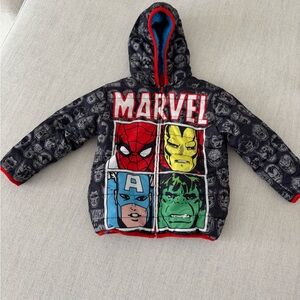 Marvel Superhero Reversible Two Way  Kids' Jacket